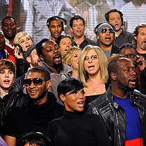Grabación de We are the world