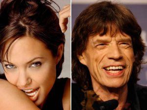 ANGELINA JOLIE Y MICK JAGGER